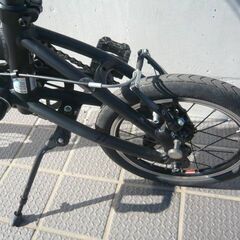 広島市　南区　ダホン K3 折りたたみ自転車　ブラック　中古　現状の画像