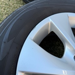 195/60R16 セレナ　ハイウェイスター　アルミ付き　夏タイヤ4本 の画像