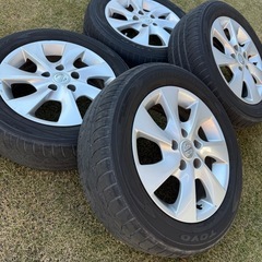 195/60R16 セレナ　ハイウェイスター　アルミ付き　夏タイヤ4本 の画像