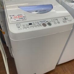 リサイクルショップどりーむ天保山店　No3092 縦型洗濯乾燥機　洗濯５．５㎏容量　乾燥３ｋｇ容量　SHARP　２０１３年製　縦型のコンパクトボディで乾燥機能付き♪　の画像