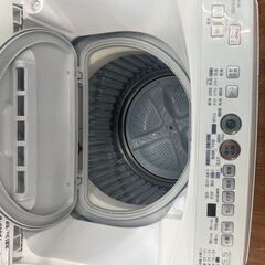 リサイクルショップどりーむ天保山店　No3092 縦型洗濯乾燥機　洗濯５．５㎏容量　乾燥３ｋｇ容量　SHARP　２０１３年製　縦型のコンパクトボディで乾燥機能付き♪　の画像