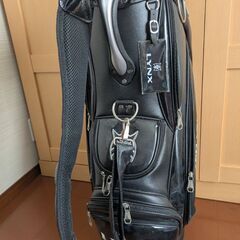 ゴルフバッグ キャディバッグ ドライバー ブラック アイアン Silver CAT LYNX ゴルフクラブ 12本セットの画像