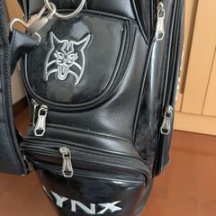 ゴルフバッグ キャディバッグ ドライバー ブラック アイアン Silver CAT LYNX ゴルフクラブ 12本セットの画像