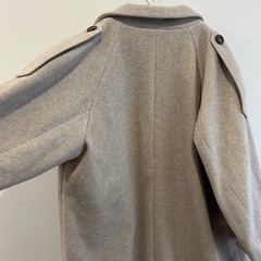 U bySPICK&SPANリバーロングコートグレー ダブルブレストロングコート　S〜Mサイズの画像