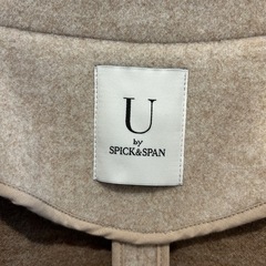 U bySPICK&SPANリバーロングコートグレー ダブルブレストロングコート　S〜Mサイズの画像