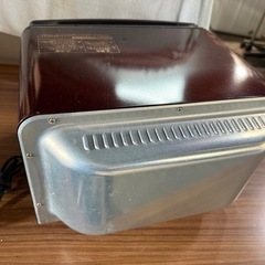 コイズミ オーブントースター 1200W 無段階温度調節 15分タイマー 3枚焼き レッド KOS-1215/R の画像