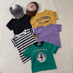 子供服 キッズ まとめ売り 100cm キャップ Tシャツ ロンＴ セーター  アウター パンツの画像