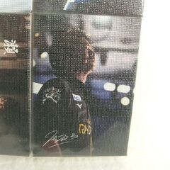 未使用 Mリーグ TEAM 雷電 ミニキャンバス4個セット+スタンド1個 萩原聖人、瀬戸熊直樹、黒沢咲、本田朋広 札幌市 白石店の画像