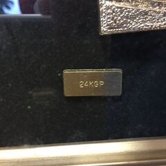 ○虎 縁起物 トラ 金属工芸24KGP メッキ  アート インテリア サイズ52×61×5㎝ 額入り 和風  中古品(NF251209)563-1-④の画像