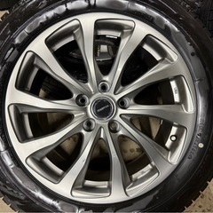 215/60R17 ブリヂストンVRX3 2024年製　スタッドレス　ホイール付き4本セットの画像