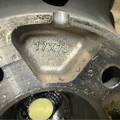 215/60R17 ブリヂストンVRX3 2024年製　スタッドレス　ホイール付き4本セットの画像