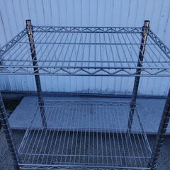 キャスター付き メタルラック 3段 収納ラック スチールラック オープンラック 収納棚　/TJ-2686 1Fの画像