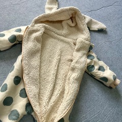 ベビー　ジェラートピケ　ふわふわつなぎの画像