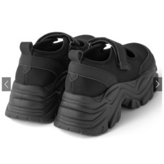 黒  ベルトスニーカー23~23.5cmの画像