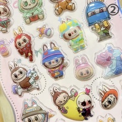 ラブブ ボンボンドロップシール 6枚セット ②の画像