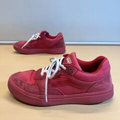 VANS ローカットスニーカー V9001（レッド）27cmの画像