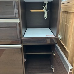 ★ジモティー割引20%★キッチンカウンター ニトリ アルミナ2 ブラウン《リサイクルショップドリーム次屋店》☆尼崎市若王寺☆の画像
