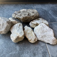 石　庭石　白　ホワイトロックの画像