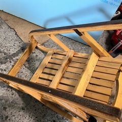 木製ソリ 手押し そり W350 D820 H800 雪上 ベビーカー代わり 運搬 歩行の補助などに 中古品 ④の画像