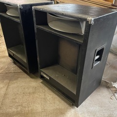 YAMAHA A4115H パワーアンプ？スピーカー 二台セット 動作未確認 ジャンク扱い ビンテージ ヤマハ アンプ　静岡県掛川市より出品の画像