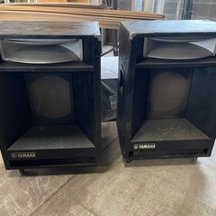 YAMAHA A4115H パワーアンプ？スピーカー 二台セット 動作未確認 ジャンク扱い ビンテージ ヤマハ アンプ　静岡県掛川市より出品の画像