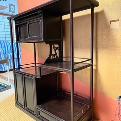 昭和レトロ茶棚／飾り棚　和モダンインテリアにもの画像
