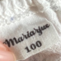 しまむら ワンピース 100 花柄 ホワイトの画像