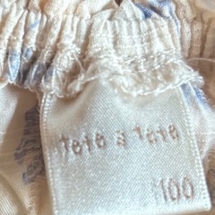 バースデイ ワンピースtete a tete 花柄 100の画像