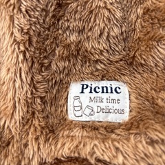 PICNICフード付　くま耳コート　アウター120 ブラウン　ミキハウスの画像