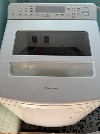 Panasonic 洗濯機 NA-SJFA8K2 2023年製 Panasonic 洗濯機 NA-SJFA8K2 2023年製