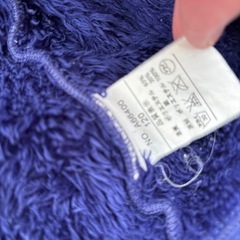 ブルー　青　120cm 裏起毛コート　キッズ　女の子　可愛いの画像