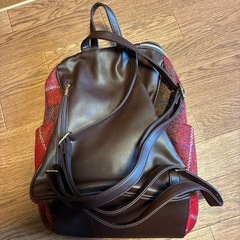 ハリスツイードのリュックの画像