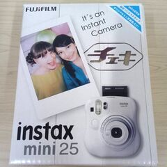 富士フィルム　チェキ【instax mini 25】 ※電池切れ、動作確認できてませんの画像