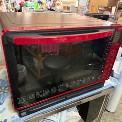 日立 ボイラー式過熱水蒸気 オーブンレンジ ヘルシーシェフ 22L 赤外線センサー 250℃1段式オーブン MRO-S7X R レッドの画像