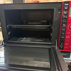 日立 ボイラー式過熱水蒸気 オーブンレンジ ヘルシーシェフ 22L 赤外線センサー 250℃1段式オーブン MRO-S7X R レッドの画像