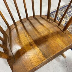 I9★飛騨産業★ロッキングチェア キツツキ オーク材 W63cm 座面低め イスリビング 書斎 くつろぎ リラックス の画像