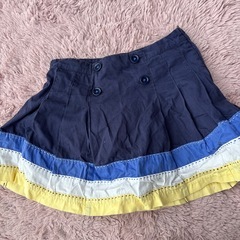 ジンボリー♪ニット＆スカートセット　シミあり　150.140 青　ブルーの画像