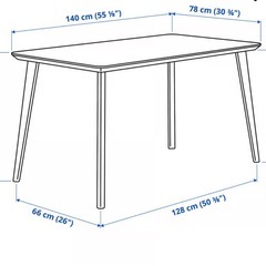 【引き取り限定】IKEAダイニングテーブル+チェア2脚の画像