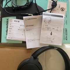 [一回のみ使用]　Audio-technica ATH-S220BT ワイヤレスヘッドホンの画像