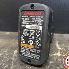 【久留米】【引き取り限定】【中古品】Snap-on スナップオン CT861GM インパクトレンチ バッテリー(7.2V/14.4V-2.5Ah)×1・充電器付き ※比較的美品の画像