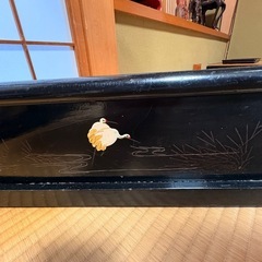 和モダン装飾 衣紋掛け 漆塗り 鶴絵 着付け・インテリアに！の画像