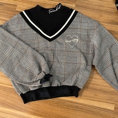 裏起毛トレーナー　アナ雪マフラー【120】の画像