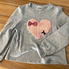 裏起毛トレーナー　アナ雪マフラー【120】の画像