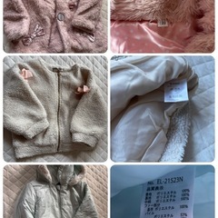 女の子　110,120サイズ　アウター　長袖　半袖の画像