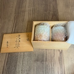 未使用！萩焼　夫婦湯呑の画像