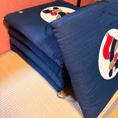 美品！芹沢銈介模様 座布団5枚セットの画像