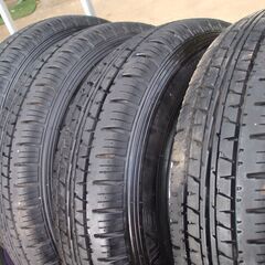 社外アルミホイール＆軽バン/LTトラックタイヤ　４本セット！！　145R12　6PR　LTの画像