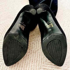 ESPERANZA スエード ロングブーツ M 膝上 23.5〜24cm 美品の画像