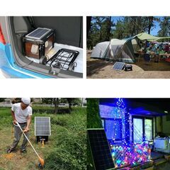 ほぼ未使用●ポータブル電源ちくでんSUN・KIT● ソーラーパネルセット 防災の画像