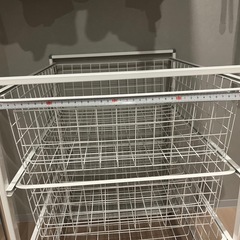 IKEA イケア　収納　3段　ホワイトの画像